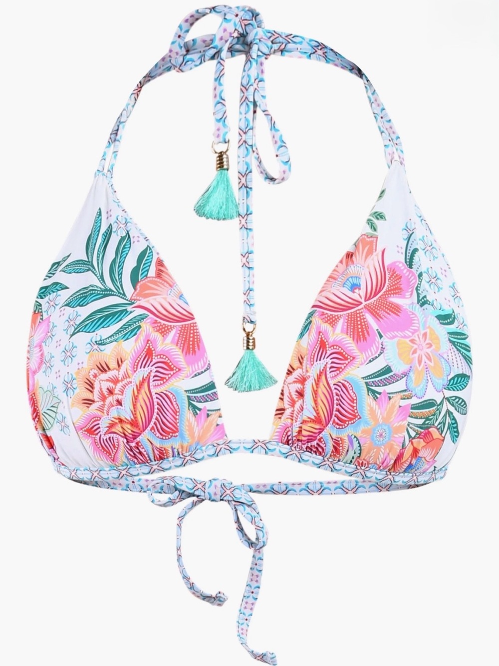 La Blanca Women's Riviera Resort Reversible Halter Bikini Top NWT